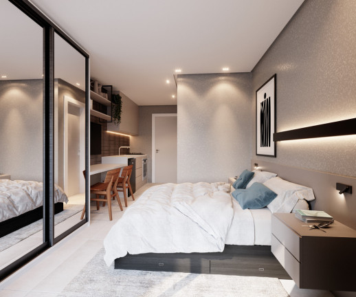 Imagem Apartamento com 1 Quarto à Venda, 26 m² em Alto Da Glória - Curitiba