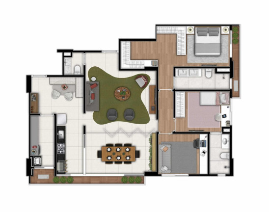 Imagem Apartamento com 3 Quartos à Venda, 130 m² em Jardim América - Goiânia Imagem Apartamento com 3 Quartos à Venda, 130 m² em Jardim América - Goiânia