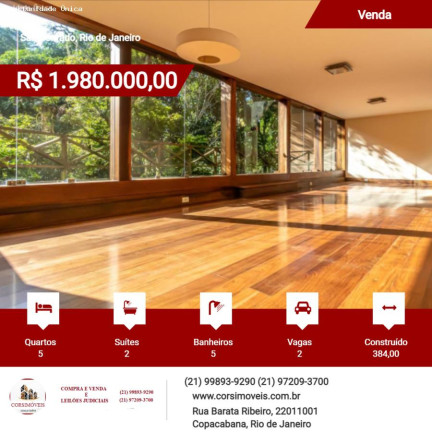 Imagem Apartamento com 5 Quartos à Venda, 384 m²em São Conrado - Rio De Janeiro Imagem Apartamento com 5 Quartos à Venda, 384 m²em São Conrado - Rio De Janeiro