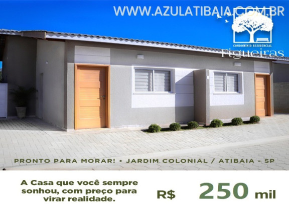 Casa com 2 Quartos à Venda, 52 m² em Jardim Colonial - Atibaia