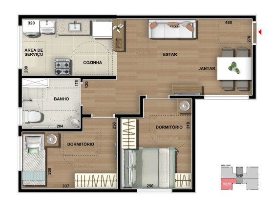 Imagem Apartamento com 2 Quartos à Venda, 43 m² em Cental Park - Vespasiano Imagem Apartamento com 2 Quartos à Venda, 43 m² em Cental Park - Vespasiano