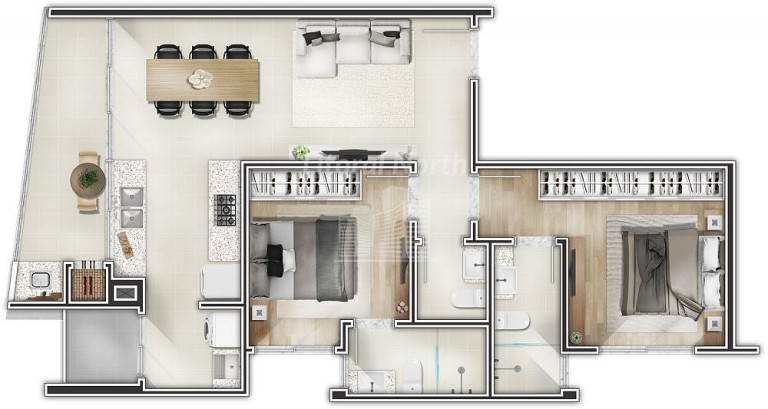 Imagem Apartamento com 3 Quartos à Venda, 94 m² em Centro - Itajaí