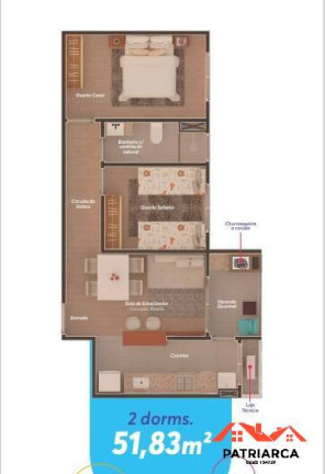 Imagem Apartamento com 2 Quartos à Venda, 51 m² em Jardim Basilicata - Sumaré Imagem Apartamento com 2 Quartos à Venda, 51 m² em Jardim Basilicata - Sumaré