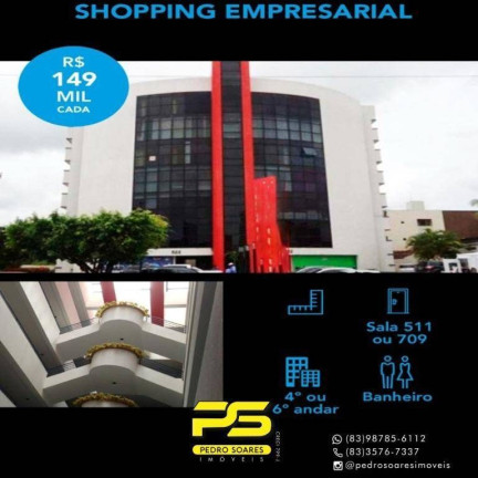 Sala Comercial à Venda, 24 m² em Torre - João Pessoa