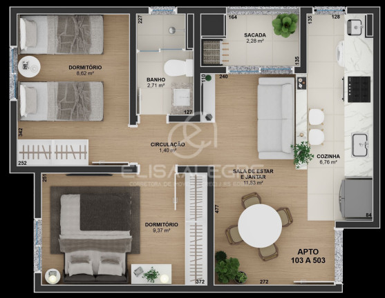 Imagem Apartamento com 2 Quartos à Venda, 50 m² em Feitoria - São Leopoldo