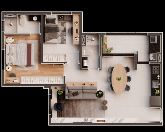 Imagem Imóvel com 2 Quartos à Venda, 57 m² em Vila Cecília - Mogi Das Cruzes