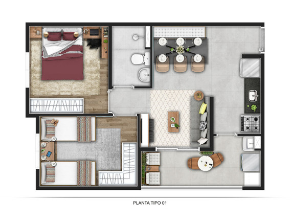 Imagem Imóvel com 2 Quartos à Venda, 45 m² em Recanto Vista Alegre - Cotia Imagem Imóvel com 2 Quartos à Venda, 45 m² em Recanto Vista Alegre - Cotia