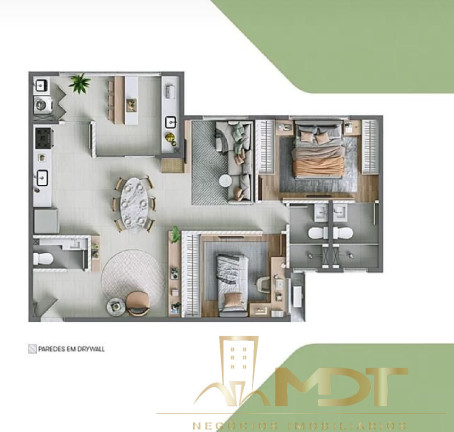 Imagem Apartamento com 3 Quartos à Venda, 62 m² em Pampulha - Belo Horizonte Imagem Apartamento com 3 Quartos à Venda, 62 m² em Pampulha - Belo Horizonte