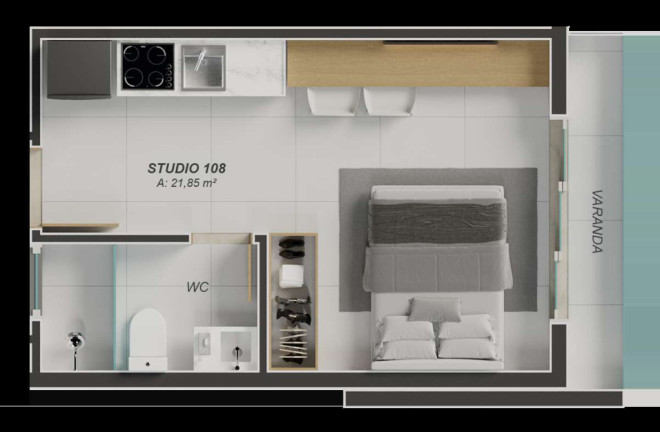 Imagem Imóvel com 1 Quarto à Venda, 20 m² em Aeroclube - João Pessoa Imagem Imóvel com 1 Quarto à Venda, 20 m² em Aeroclube - João Pessoa
