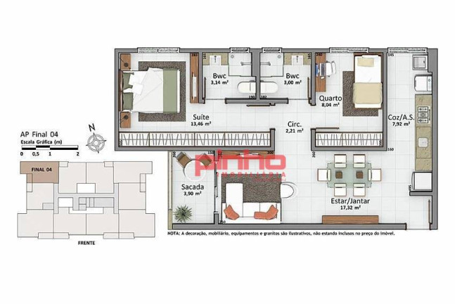 Imagem Apartamento com 2 Quartos à Venda, 67 m² em Cidade Universitária Pedra Branca - Palhoça Imagem Apartamento com 2 Quartos à Venda, 67 m² em Cidade Universitária Pedra Branca - Palhoça