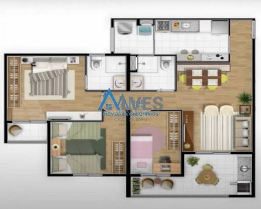 Imagem Apartamento com 2 Quartos à Venda, 80 m² em Rudge Ramos - São Bernardo Do Campo Imagem Apartamento com 2 Quartos à Venda, 80 m² em Rudge Ramos - São Bernardo Do Campo