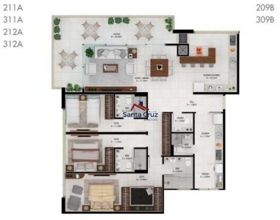 Imagem Apartamento com 3 Quartos à Venda, em Jurerê Internacional - Florianópolis Imagem Apartamento com 3 Quartos à Venda, em Jurerê Internacional - Florianópolis