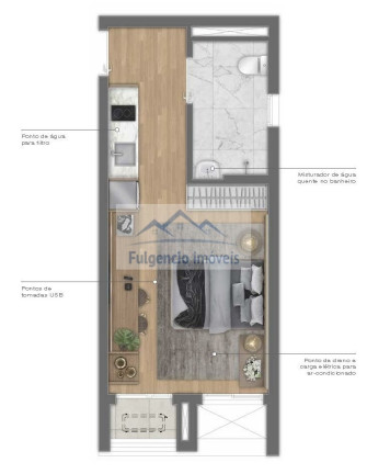 Imagem Apartamento com 1 Quarto à Venda, 26 m² em Vila Madalena - São Paulo