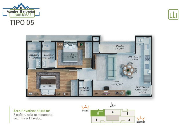 Imagem Imóvel com 2 Quartos à Venda, 70 m² em Varzea Imagem Imóvel com 2 Quartos à Venda, 70 m² em Varzea