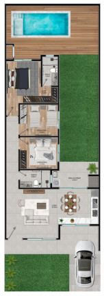 Imagem Casa com 3 Quartos à Venda, 96 m² em Centro - Viamão