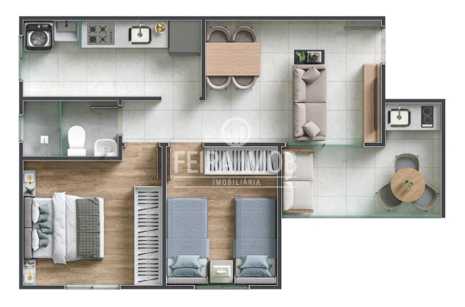 Imagem Apartamento com 2 Quartos à Venda, 47 m² em Sim - Feira De Santana Imagem Apartamento com 2 Quartos à Venda, 47 m² em Sim - Feira De Santana