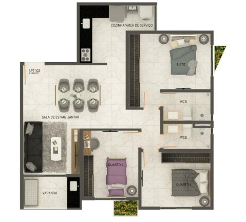 Imagem Apartamento com 3 Quartos à Venda, 80 m² em Jardim Oceania - João Pessoa Imagem Apartamento com 3 Quartos à Venda, 80 m² em Jardim Oceania - João Pessoa