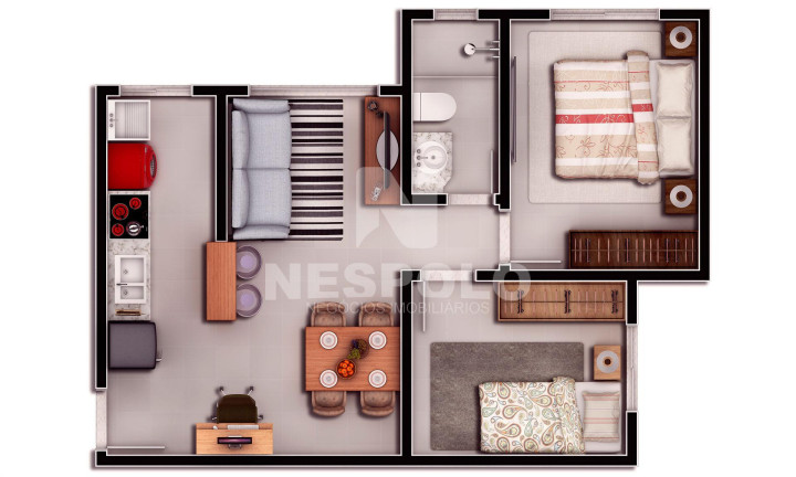 Imagem Apartamento com 2 Quartos à Venda, 58 m² em Ressacada - Itajai Imagem Apartamento com 2 Quartos à Venda, 58 m² em Ressacada - Itajai