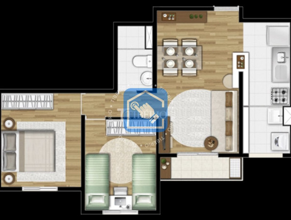 Apartamento com 3 Quartos à Venda, 65 m² em Centro - Diadema