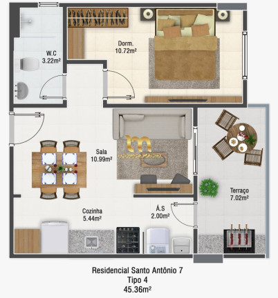 Imagem Apartamento com 2 Quartos à Venda, 63 m² em Mirim - Praia Grande