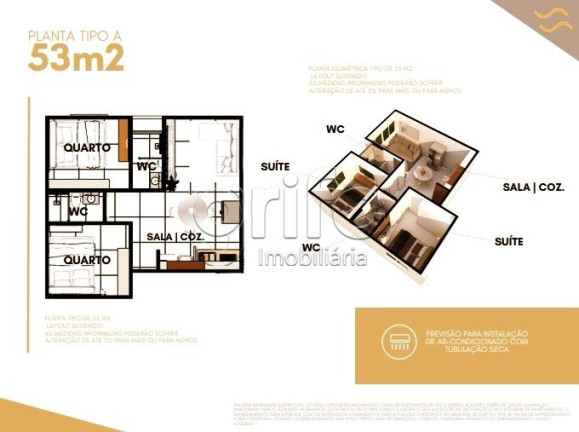 Imagem Apartamento com 2 Quartos à Venda, 61 m² em Amadeu Furtado - Fortaleza