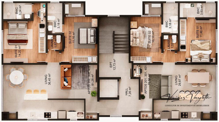 Imagem Apartamento com 2 Quartos à Venda, 81 m² em São Francisco De Assis - Camboriú