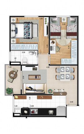 Imagem Apartamento com 2 Quartos à Venda, 55 m² em Baeta Neves - São Bernardo Do Campo Imagem Apartamento com 2 Quartos à Venda, 55 m² em Baeta Neves - São Bernardo Do Campo