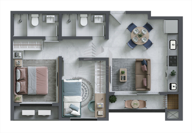 Imagem Apartamento com 2 Quartos à Venda, 54 m² em São Judas - Itajaí Imagem Apartamento com 2 Quartos à Venda, 54 m² em São Judas - Itajaí