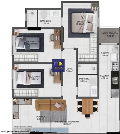 Imagem Imóvel com 2 Quartos à Venda, 64 m² em Praia De Itaparica - Vila Velha