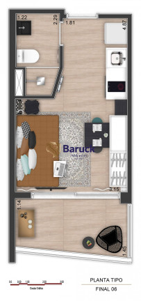 Imagem Apartamento com 1 Quarto à Venda, 23 m² em Sé - São Paulo