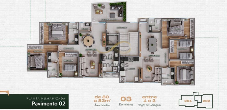 Imagem Apartamento com 3 Quartos à Venda, 40 m² em Minas Brasil - Belo Horizonte