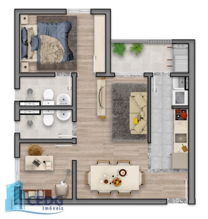 Imagem Apartamento com 2 Quartos à Venda, 52 m² em Santa Quitéria - Curitiba Imagem Apartamento com 2 Quartos à Venda, 52 m² em Santa Quitéria - Curitiba