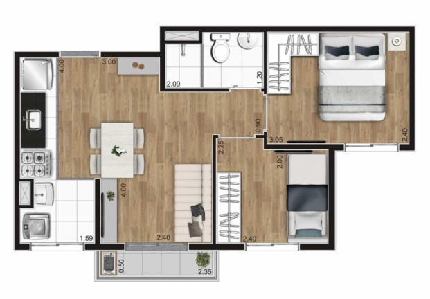 Imagem Imóvel com 2 Quartos à Venda, 38 m² em Jaguaré - São Paulo Imagem Imóvel com 2 Quartos à Venda, 38 m² em Jaguaré - São Paulo