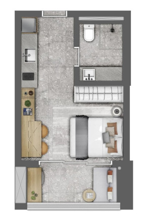 Imagem Imóvel com 1 Quarto à Venda, 26 m² em Campo Belo - São Paulo