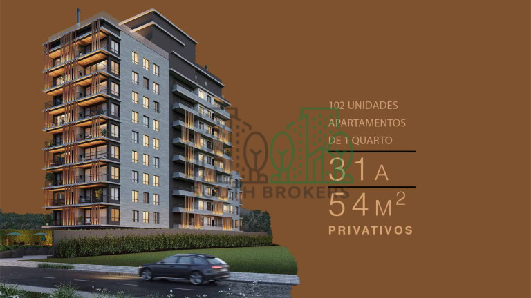 Imagem Apartamento com 1 Quarto à Venda, 34 m² em Batel - Curitiba Imagem Apartamento com 1 Quarto à Venda, 34 m² em Batel - Curitiba