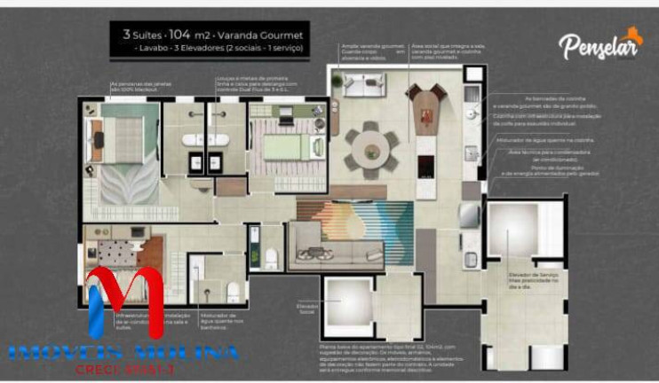 Imagem Apartamento com 3 Quartos à Venda, 104 m² em Santa Paula - São Caetano Do Sul Imagem Apartamento com 3 Quartos à Venda, 104 m² em Santa Paula - São Caetano Do Sul