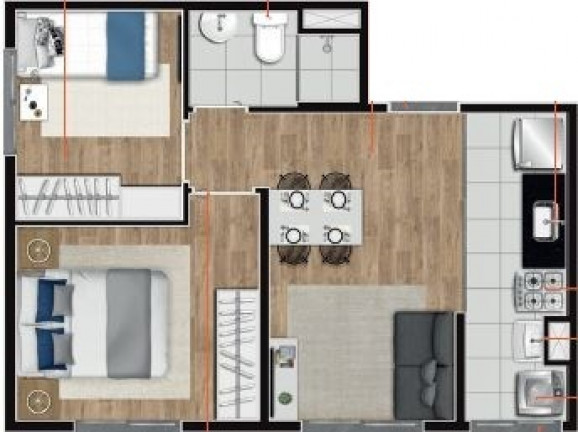 Imagem Apartamento com 2 Quartos à Venda, 34 m² em Jardim Miriam - São Paulo Imagem Apartamento com 2 Quartos à Venda, 34 m² em Jardim Miriam - São Paulo