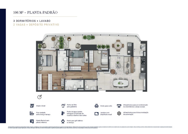 Imagem Apartamento à Venda, 122 m² em Parque Global - São Paulo Imagem Apartamento à Venda, 122 m² em Parque Global - São Paulo