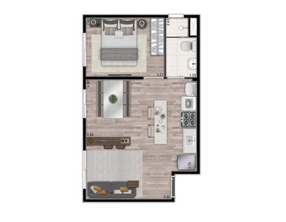Imagem Apartamento com 2 Quartos à Venda, 35 m² em Pirituba - São Paulo