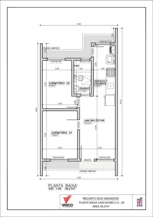 Imagem Casa com 2 Quartos à Venda, 92 m² em Jardim Betânia - Cachoeirinha