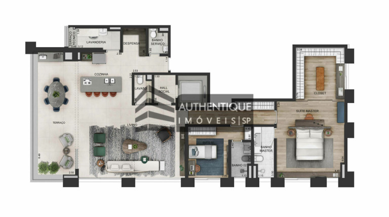 Imagem Apartamento com 3 Quartos à Venda, 192 m² em Itaim Bibi - São Paulo Imagem Apartamento com 3 Quartos à Venda, 192 m² em Itaim Bibi - São Paulo