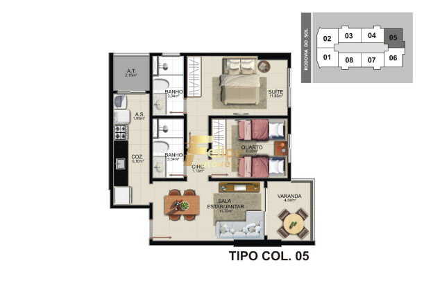 Imagem Imóvel com 2 Quartos à Venda, 59 m² em Praia De Itaparica - Vila Velha