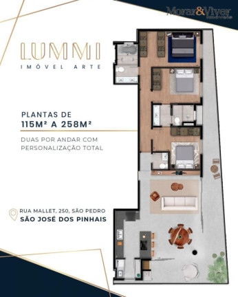Imagem Apartamento com 3 Quartos à Venda, 116 m² em São Pedro - São José Dos Pinhais Imagem Apartamento com 3 Quartos à Venda, 116 m² em São Pedro - São José Dos Pinhais