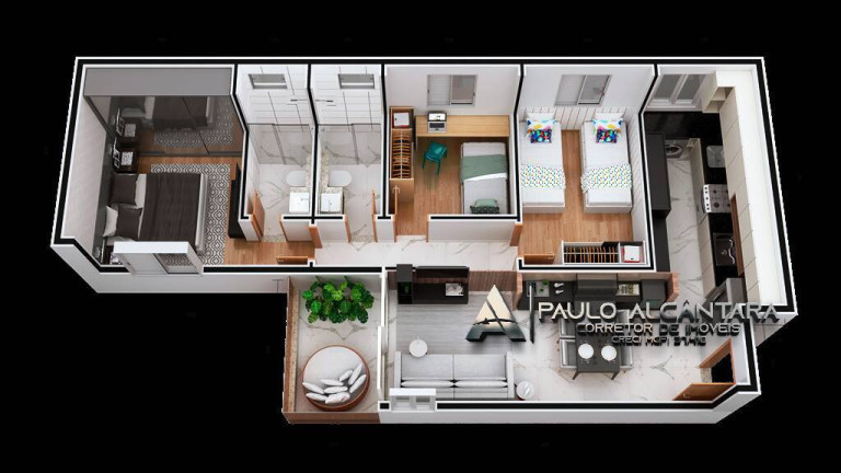 Imagem Apartamento com 2 Quartos à Venda, 63 m² em Iguaçu - Ipatinga