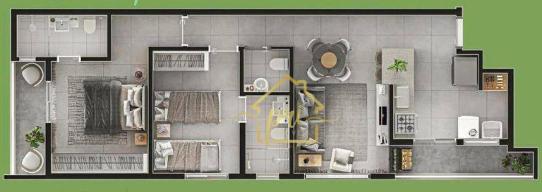Imagem Apartamento com 2 Quartos à Venda, 72 m² em Aparecida - Santos