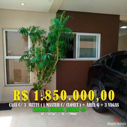 Imagem Sobrado com 3 Quartos à Venda, 347 m² em Chácara Urbana - Jundiaí Imagem Sobrado com 3 Quartos à Venda, 347 m² em Chácara Urbana - Jundiaí