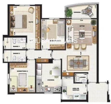 Imagem Apartamento com 3 Quartos à Venda, 103 m² em República - Ribeirão Preto