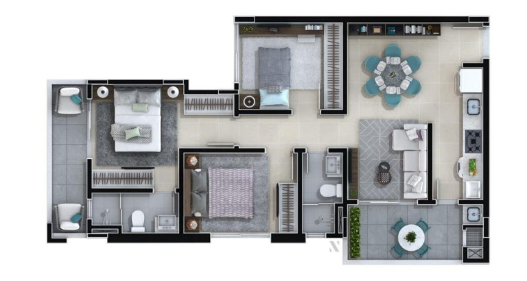 Imagem Apartamento com 3 Quartos à Venda, 81 m² em Centro - Itajaí Imagem Apartamento com 3 Quartos à Venda, 81 m² em Centro - Itajaí