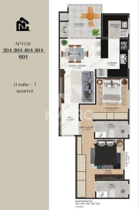 Imagem Apartamento com 2 Quartos à Venda, 84 m² em Centro - Jaraguá Do Sul