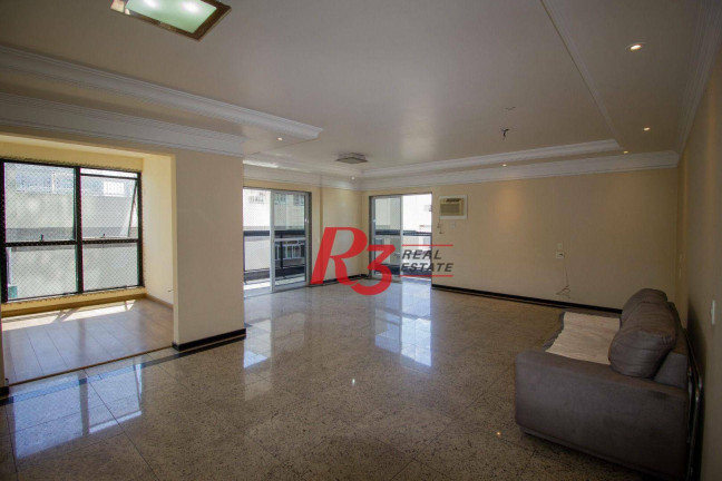 Apartamento com 3 Quartos à Venda, 205 m² em Embaré - Santos